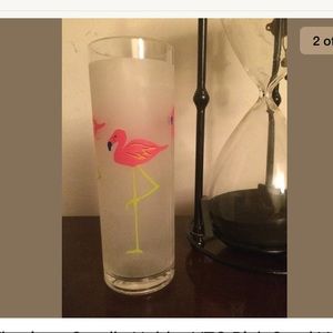 Pink Flamingo Candle Holder Valentines Day Vase FL
